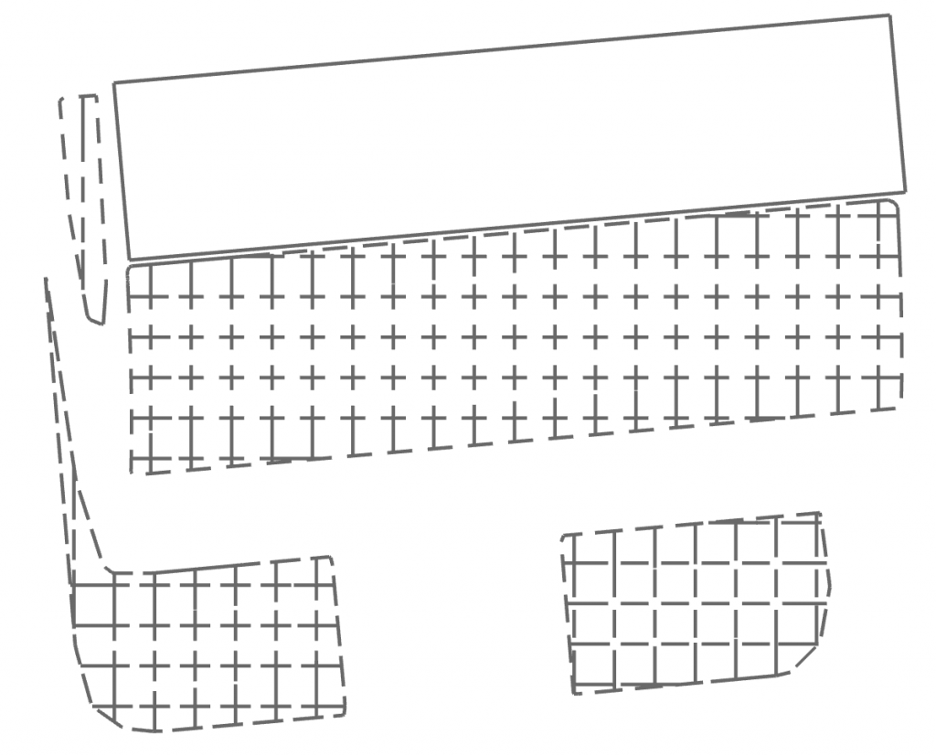 PySLM: Slicing through a generated SLM Support Structure generated using PySLM. 